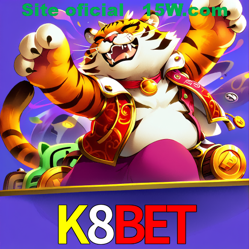 Imagem promocional da K8Bet mostrando a plataforma e suas vantagens